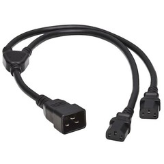 PSU Cord for L7 L9 S19 S19 pro S17 Dual Power Supply Cord C20 to Dual C13 – 1M