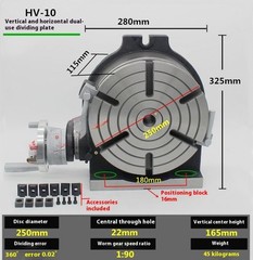 Vertical and Horizontal Milling Machine Horizontal and Vertical Rotary Table