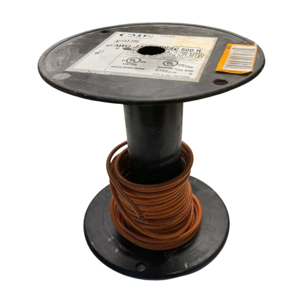 CME E102470 Orange Machine Tool Wire 10 AWG Approx 21′ Long 1 lbs 3oz