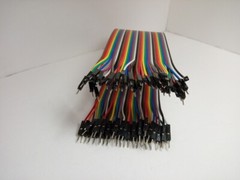 40 Pack 30cm 12” Row 2.54mm Male / Male Dupont Cable 40 Jumper Wire for Arduino