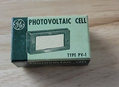 1940’s General Electric PHOTOVOLTAIC CELL Type 8PV-1 AAB NIB