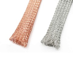 Flat Pure Copper/Tin plated Braid Cable Copper Braid Wire Ground Lead 1.5-120mm²