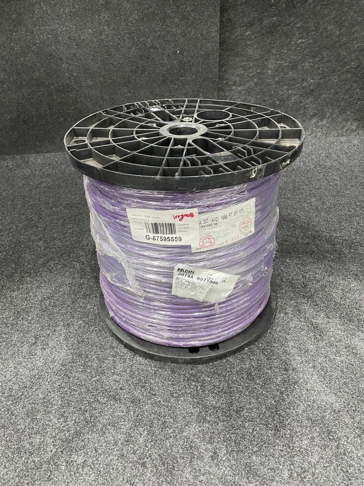 BELDEN 3079A 0071000 Profibus Shielded Cable 22AWG 1 Pair Violet 1000 Ft *