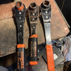 LOT OF (3) I FARGO 2 Lowell Reversible Lineman Ratchet 1 x 1-1/8 x 3/4 USA