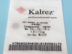KALREZ AS-568A O-RING K#201, COMPOUND: 4079, 2-201, AS-568A-201, 134023
