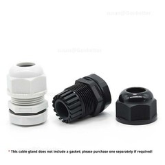 IP68 WATERPROOF BLACK WHITE CABLE GLAND COMPRESSION JUNCTION M8/10/12/14/16-114