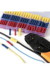 ELECFUN 200 pcs Insulated Straight Wire Butt Splice Connectors Kit