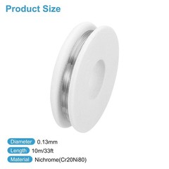 Durable 33 FT Heating Wire – 0.13mm Nichrome, Perfect for Home & Industrial Use