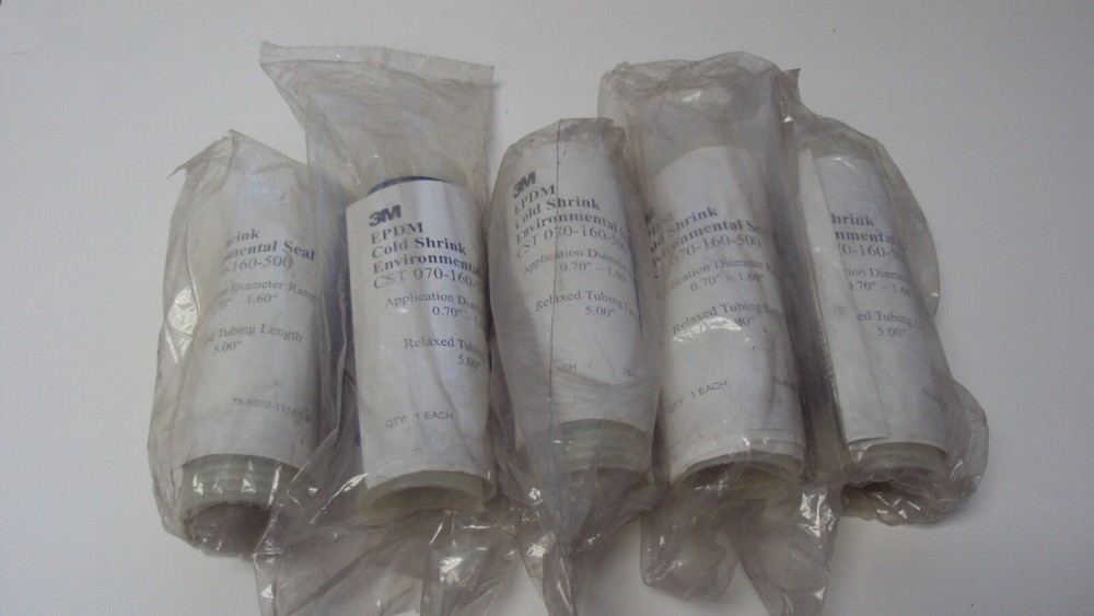3M EPDM COLD SHRINK CST-070-160-500, DIA RANGE 0.70″-1.60″ X 5″ LG TUBE