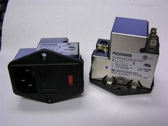 Corcom / Tyco PE000DH6B Dual Fuse 6A Filtered, Shielded Power Entry Module