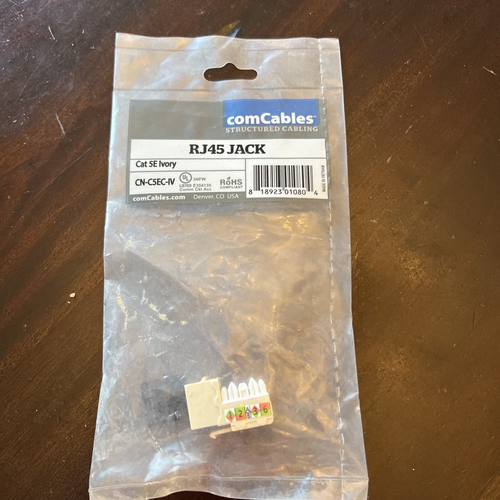 comCables Jack CN-C5EC-IV Cat 5E