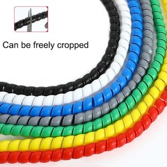 Spiral Cable Wrap Tidy Hide Banding Loom for PC,TV,Home Cinema,Wire Management