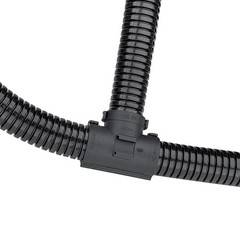 Corrugated Pipe Snap Tee Connector Fitting Nylon For Corrugated Cable Tubing New