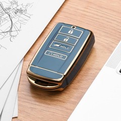 Soft TPU Key Fob Case Protector for 2018-2023 Acura MDX RDX RLX ILX TLX in Gold
