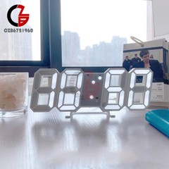 LED Electric Digital Alarm Clock Time/Date/Temperature Display Home Decoration