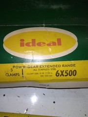 IDEAL POWER GEAR HOSE CLAMP 6X500 CLAMP DIA .: 6 1/8 – 9 1/8 in. 156 -232 mm