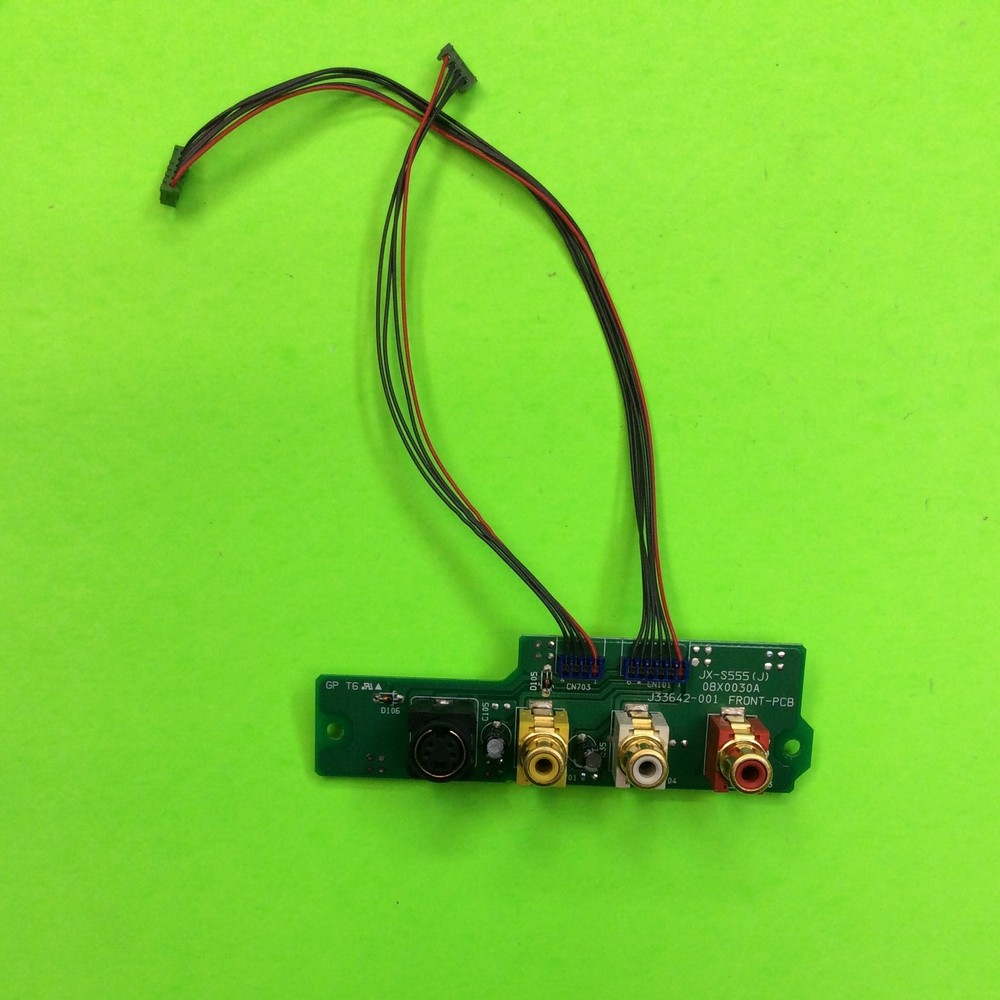 JVC JX-S555 AV Selector Port Jack IO Board J33642-001 08X0030A