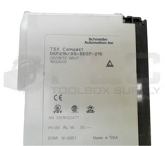 LOT OF 2 SCHNEIDER AUTOMATION DEP216/AS-BDEP-216 DISCRETE INPUT MODULE 24VDC