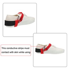 2 x ESD Anti Static Foot Heel Straps Anti Static Wrist Strap Band Adjustable Red