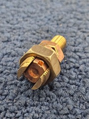 Burndy KCKF23: 7/16″, 8 to 2 Str, 10 to 1 Sol, Copper Ground Connector