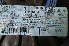 ENCORE WIRE 10610070440 14 THHN BLUE STRAND ( 175′ )