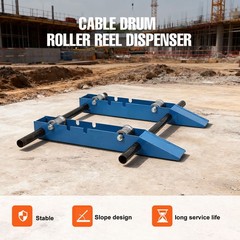 Wire Cable Reel Roller Stand 4400 LBS Commercial Industrial Steel Wire Dispenser