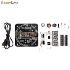 Electronic Clock DIY Kit DS1302 Rotating LED Display Temperature Sensor