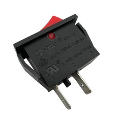 SOKEN RK1-15 Red Rocker Switch 2 Positions 2-Pins 16A 250VAC