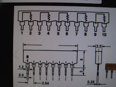 RESISTOR NETWORK 18K SIL8-4 #RC31