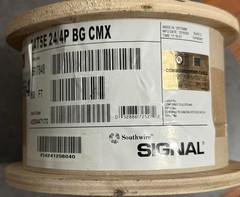 Southwire 300 ft. Tan 24/4 Solid CU CAT5e CMR-CMX Indoor/Outdoor Data Cable
