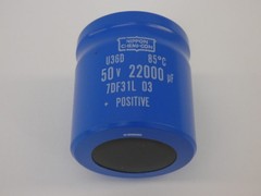 Nippon Chemi-Con U36D Aluminum Electrolyte Capacitor, 50V, 22000uF – NEW Surp…