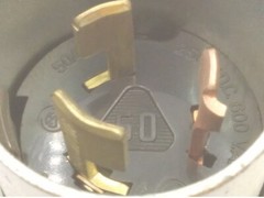 ARROW HART 50A HART-LOCK MALE PLUG, 250VDC 600VAC GROUNDED, NNB