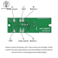 3.2V 3.7V Radar Human Body Sensor Solar Street Light Circuit Board Driver 40W