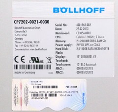 Böllhoff Panel PC Support Arm Mount CP7202-0021-0030 Color Touch Display 15″ – 2013