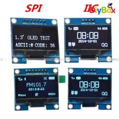 Blue/White 1.3″ IIC/SPI Serial 128X64 OLED LCD Display Screen Module for Arduino