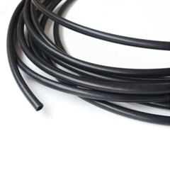Black PTFE Tube/Tubing Rigid Pipe Pipes 600V Heat Temp 260℃ ID 1-8mm OD 2-12mm