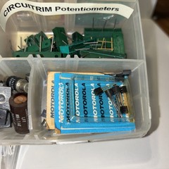 Lot of Vintage Electronics Various Brands Styles Resistors Transistors Etc