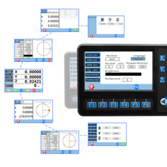 1um 3 Axis Milling CNC Digital Readout DRO Linear Glass Scale Bridgeport Dro Set