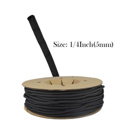 Black Split Wire Loom Braided Cable Sleeve Wires Harness Wrap Cord Protect Lot