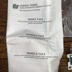 x1 – FEDERAL SIGNAL VALS or VALS-024C RED STROBE 24VDC VISALERT A2 Fire Alarm