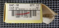 Cooper Bussmann BAF-10 Fast Acting 10A 250V Fuse – Lot of 6