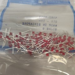 10x Hewlett Packard 5082-4160 High Efficiency Red Subminiature LEDs NOS Tested