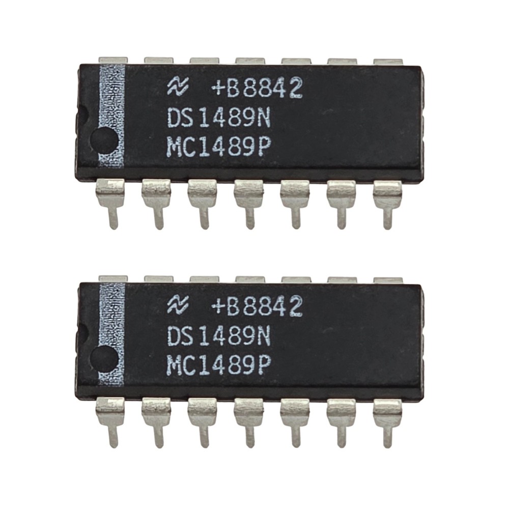 2pcs National MC1489P RS-232 Quad Line Driver DIP-14 Serial Interface IC