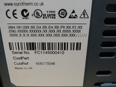 EUROTHERM 2604 2604/VH/2XX/XX/D4/XX/D4/XX/PV/XX/F2/XX/ENG/XXXXX/….XXX/XX/XXXX/