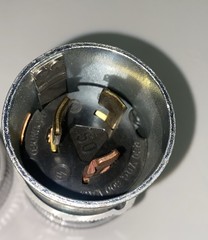 Lot Of 2 ARROW HART 50A HART-LOCK MALE PLUG, 250VDC 600VAC GROUNDED