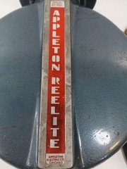Vintage Appleton Reelite Retractable Shop Extension Cord *NEEDS NEW CORD*
