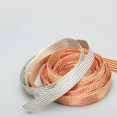 Flat Pure Copper/Tin plated Braid Cable Copper Braid Wire Ground Lead 2.5-120mm²