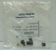 Turck BS 5231-0 Connector M8 Male Right Angle, 3 Pin Fits 3-5mm Dia. Cable #634S