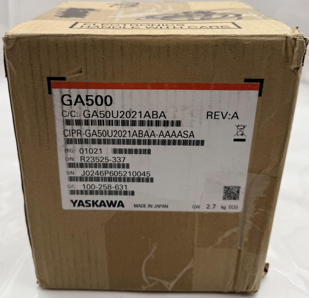 YASKAWA GA500 GA50U2021ABA 7.5 HP 230V 3 PHASE VARIABLE FREQUENCY DRIVE VFD