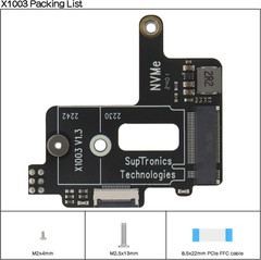 X1003 Tiny Pcie to M.2 HAT Nvme SSD PIP Pcie Peripheral Board for Raspberry Pi 5